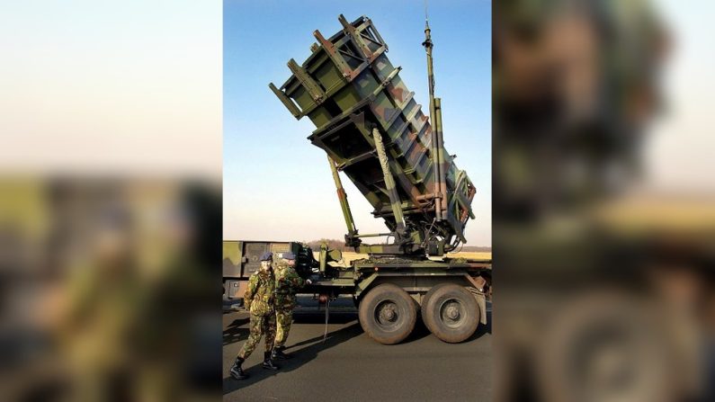 Système de défense antiaérienne Patriot néerlandais (Photo par ROBERT VOS/ANP/AFP via Getty Images)