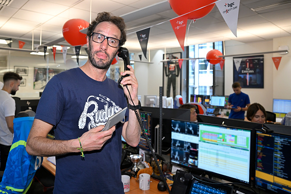 L'animateur Manu Levy. (Photo Kristy Sparow/Getty Images for Aurel BGC)