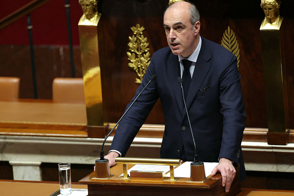 Le président des Républicains Olivier Marleix. (Photo THOMAS SAMSON/AFP via Getty Images)