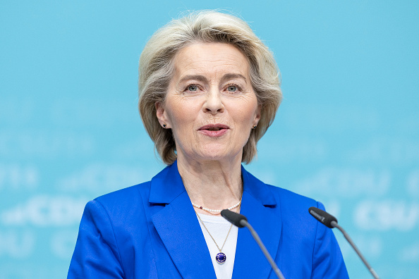 La présidente de la Commission européenne Ursula von der Leyen. (Photo Maja Hitij/Getty Images)