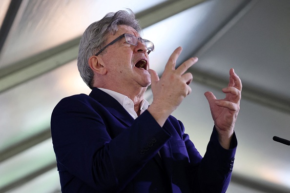 Le leader LFI Jean-Luc Mélenchon. (Photo RICHARD BOUHET/AFP via Getty Images)