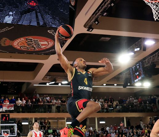 Monaco a battu le Bayern Munich (89-85), lors de la dernière journée de l'Euroligue, et a assuré sa place dans le Top 3 de la compétition. (Photo : VALERY HACHE/AFP via Getty Images)