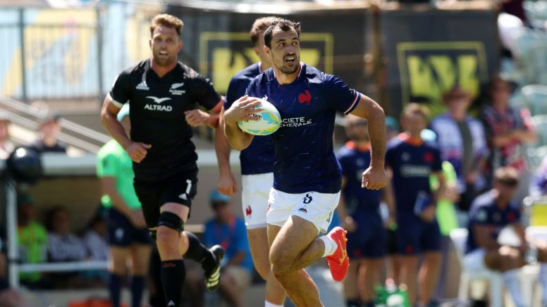 La Fédération française de rugby a confirmé la tenue le 16 novembre au Stade de France (21h10) lors de la tournée d'automne du match entre la France et la Nouvelle-Zélande, que les Bleus ont battue en ouverture du Mondial-2023 (27-13). (Photo : Will Russell/Getty Images)