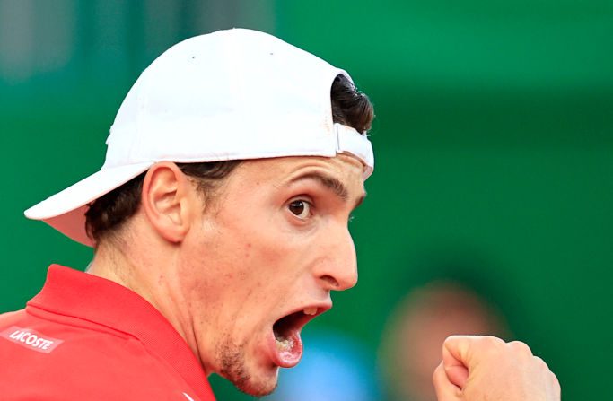 Ugo Humbert s'est hissé au 13e rang (+2), du classement APT lundi, le meilleur classement de sa carrière. (Photo : VALERY HACHE/AFP via Getty Images)