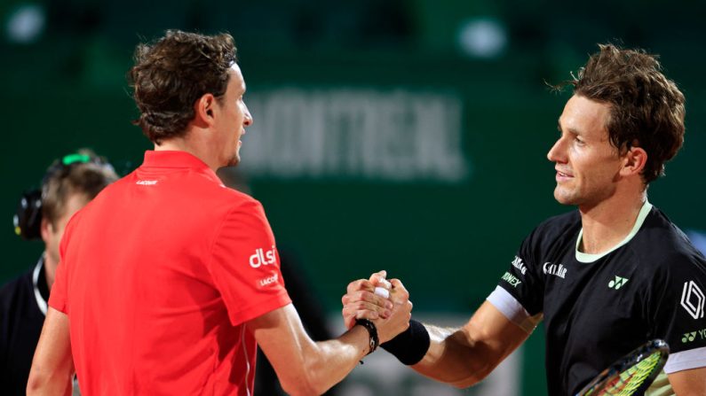 Casper Ruud, a mis un terme au beau parcours d'Ugo Humbert vendredi en quarts de finale du Masters 1000 de Monte-Carlo où le Français n'avait encore jamais remporté le moindre match. (Photo : VALERY HACHE/AFP via Getty Images)