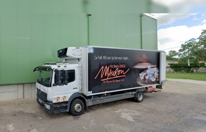 Un accident de travail s'est produit à la fromagerie Mauron, à Gray-la-Ville, lundi 8 avril 2024 (Capture d’écran Google Maps)