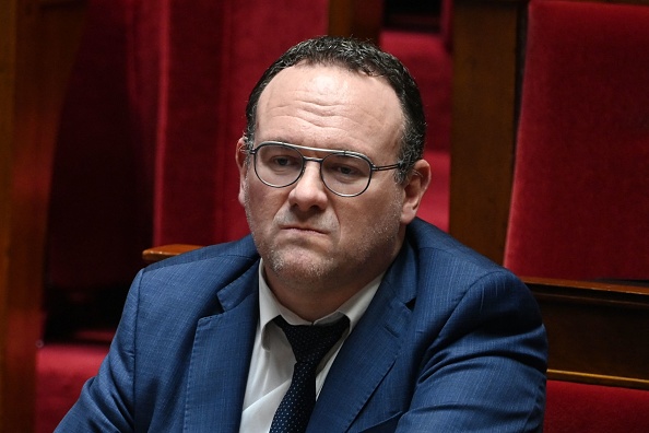 Le député du groupe Renaissance Damien Abad à l'Assemblée nationale, le 14 mars 2023. (Photo ALAIN JOCARD/AFP via Getty Images)