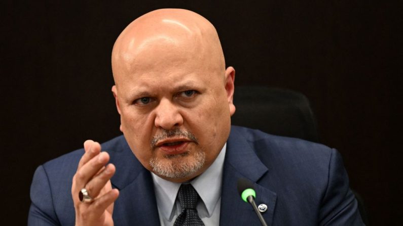 Karim Khan lors d'une conférence de presse à Bogota, Colombie, le 6 juin 2023. (Photo RAUL ARBOLEDA/AFP via Getty Images)