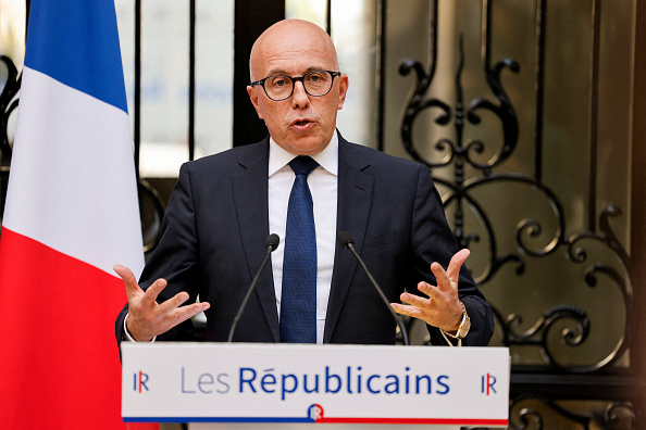 Le président des Républicains Éric Ciotti. (LUDOVIC MARIN/AFP via Getty Images)