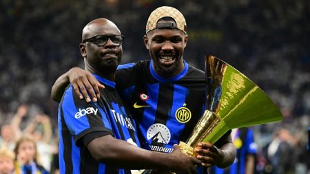 Lilian Thuram colle une (gentille) gifle à son fils Marcus qui chambrait la Juventus