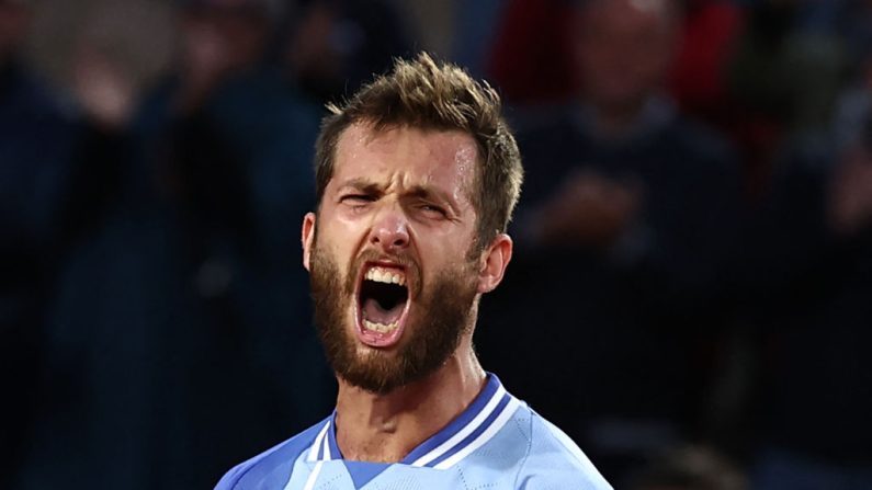 Corentin Moutet, a décrit les Jeux olympiques de Paris (26 juillet - 11 août) comme "l'objectif d'une vie". (Photo : ANNE-CHRISTINE POUJOULAT/AFP via Getty Images)