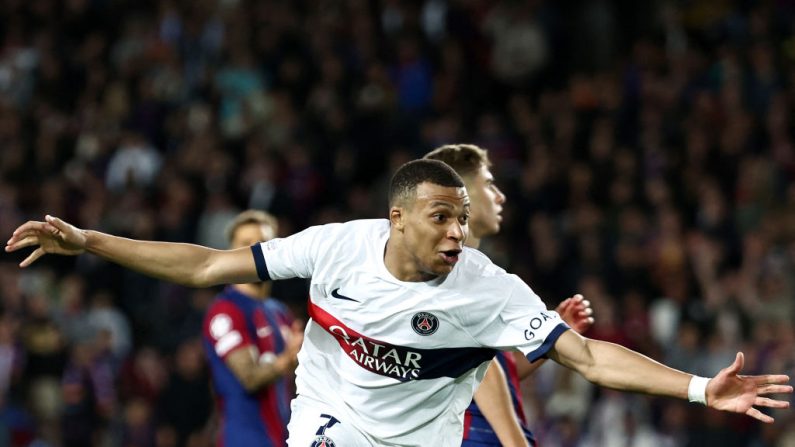 Kylian Mbappé et Harry Kane se partagent la tête du classement des buteurs de la Ligue des champions avec 8 buts chacun. (Photo : FRANCK FIFE/AFP via Getty Images)