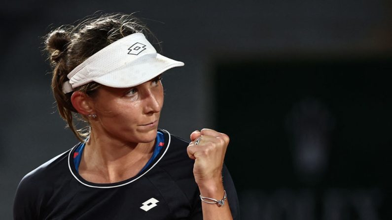 Varvara Gracheva a confirmé ses excellentes dispositions, jeudi, en balayant l'Américaine Bernarda Pera, pour rallier le 3e tour pour la troisième fois. (Photo : ANNE-CHRISTINE POUJOULAT/AFP via Getty Images)