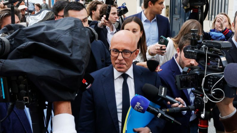 Le chef du parti Les Républicains (LR) Éric Ciotti.  (GEOFFROY VAN DER HASSELT/AFP via Getty Images)