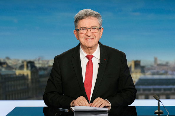 Le leader de La France insoumise Jean-Luc Mélenchon. (DIMITAR DILKOFF/AFP via Getty Images)