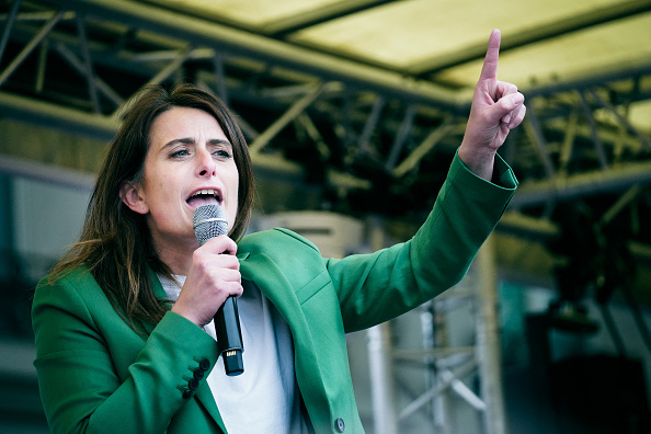 Pour le moment, seule Marine Tondelier a annoncé que les candidats écologistes se retireraient s'ils arrivent troisième. (Photo DANIEL DORKO/Hans Lucas/AFP via Getty Images)