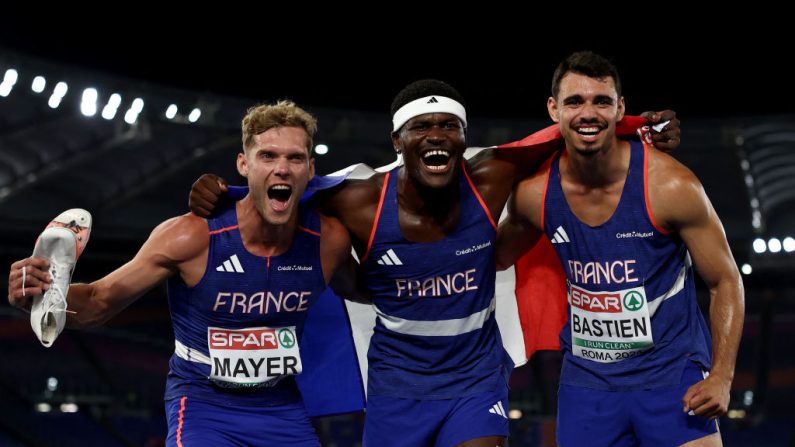 Kevin Mayer a enfin réussi, de justesse, les minima qualificatifs pour les JO-2024 aux Championnats d'Europe à Rome mardi, à moins de trois semaines de la date limite. (Photo : ANNE-CHRISTINE POUJOULAT/AFP via Getty Images)