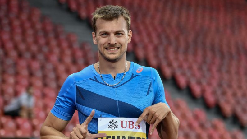 Christophe Lemaitre, quadruple champion d'Europe et médaillé de bronze olympique et mondial sur 200 m, a décidé de mettre un terme à sa carrière suite à une "énième" blessure.(Photo : FABRICE COFFRINI/AFP via Getty Images)