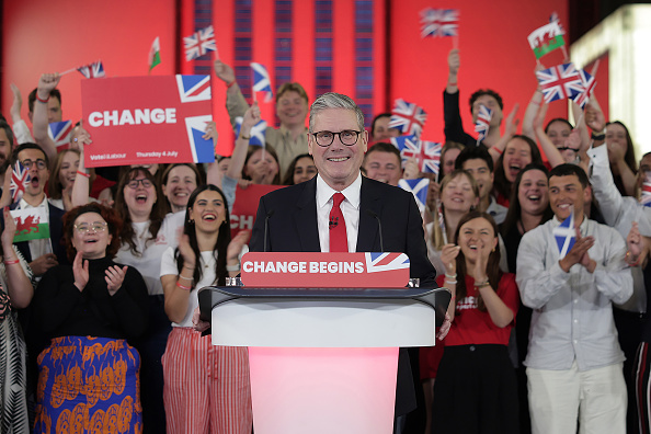 Le futur Premier ministre britannique Keir Starmer. (Ricky Vigil/Getty Images)