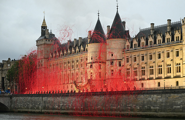 Cérémonie d'ouverture des JO de Paris 2024 le 26 juillet 2024. (Photo NATALIA KOLESNIKOVA/AFP via Getty Images)