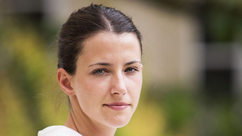 Typhanie Degois, dans le jardin de l'Assemblée nationale, le 24 juin 2017. (Crédit photo GILLES BASSIGNAC/AFP via Getty Images)