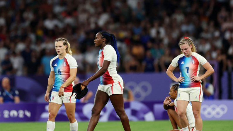 Les Bleues n'ont cette fois même pas franchi le cap des quarts du tournoi olympique, un "rendez-vous manqué" avec le public français alors qu'elles rêvaient d'imiter les garçons, sacrés samedi. (Photo : Michael Steele/Getty Images)