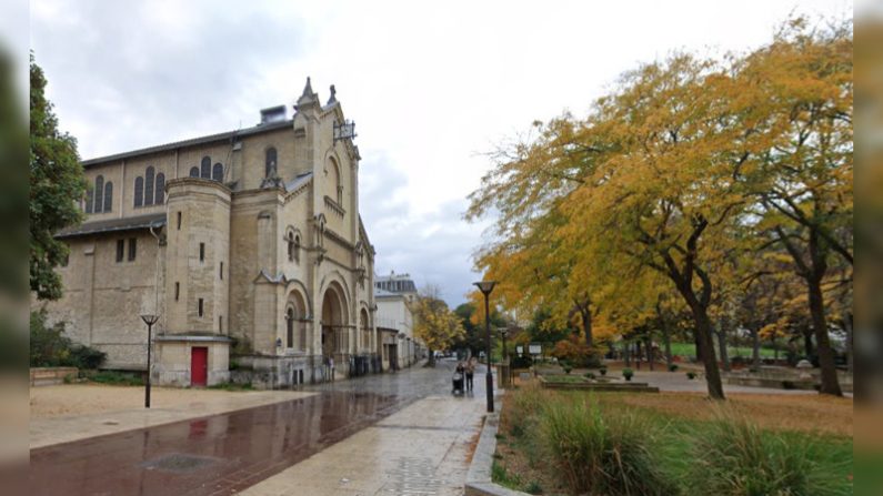 Dans la nuit du 14 au 15 juillet 2024, l'église Notre-Dame-du-Travail à Paris a été vandalisée. (Capture d'écran Google Maps) 