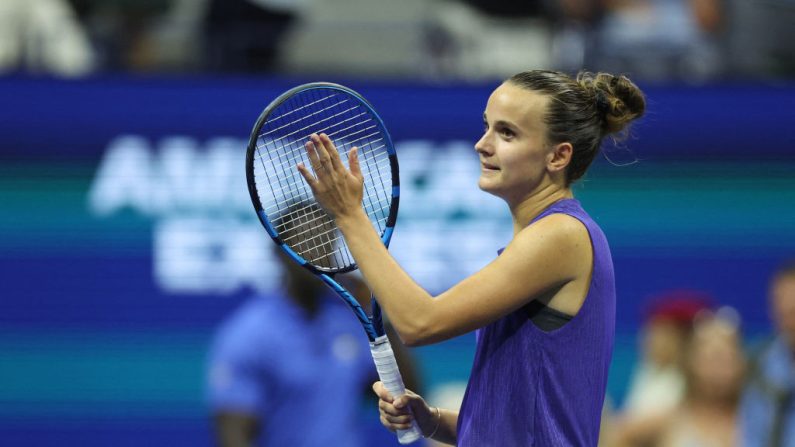 Les sept Français engagés, dont Clara Burel (ici), Gaël Monfils et Ugo Humbert, ont perdu mercredi lors du 2e tour de l'US Open de tennis, ne laissant que deux tricolores en lice à New York. (Photo : CHARLY TRIBALLEAU/AFP via Getty Images)