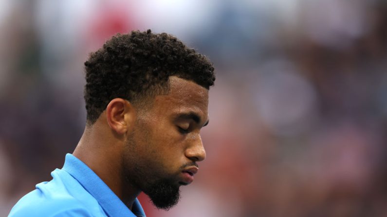 Il ne reste plus aucun Français dans le tableau masculin après les défaites d'Arthur Fils et d'Adrian Mannarino jeudi au 2e tour de l'US Open de tennis. (Photo : Mike Stobe/Getty Images)