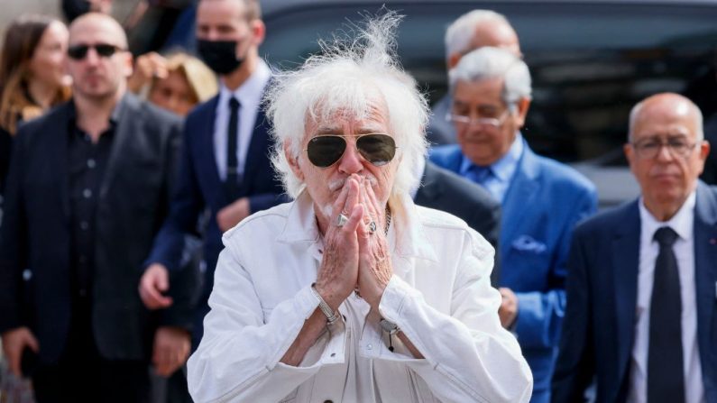 Hugues Aufray, le 9 septembre 2021, à Paris.  (Photo : THOMAS SAMSON/AFP via Getty Images)