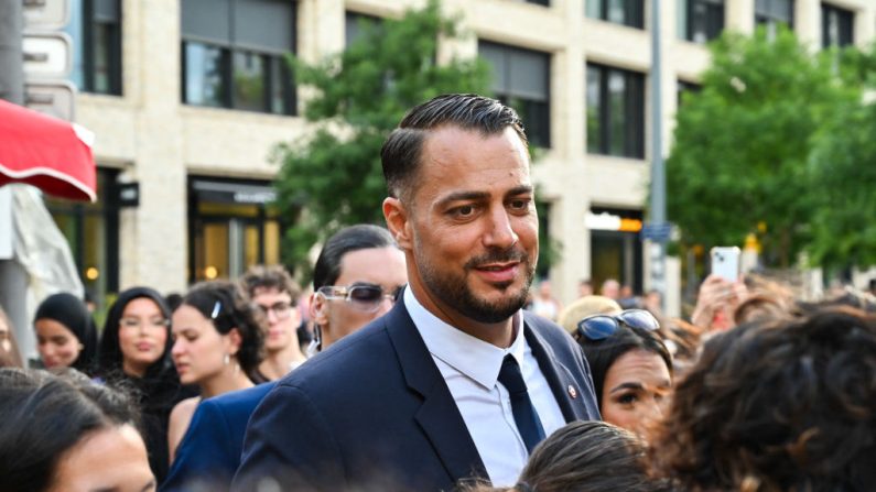 Sébastien Delogu, le 4 juillet 2024, à Lyon. (Photo : MATTHIEU DELATY/Hans Lucas/AFP via Getty Images)