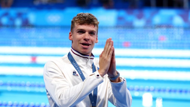 Léon Marchand, le 31 juillet 2024. (Photo : Maddie Meyer/Getty Images)