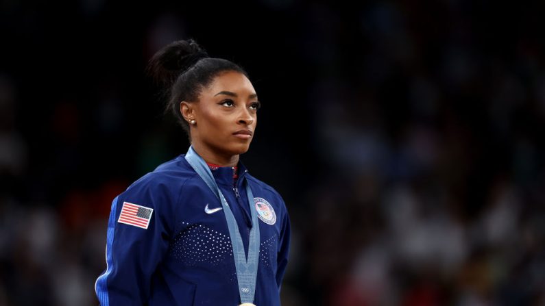 Simone Biles, à Paris, le 5 août 2024. (Photo : Naomi Baker/Getty Images)