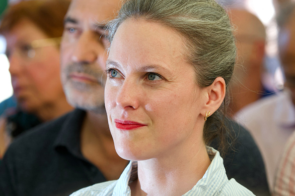 La candidate du NFP au poste de Premier ministre Lucie Castets. (Photo GUILLAUME SOUVANT/AFP via Getty Images)