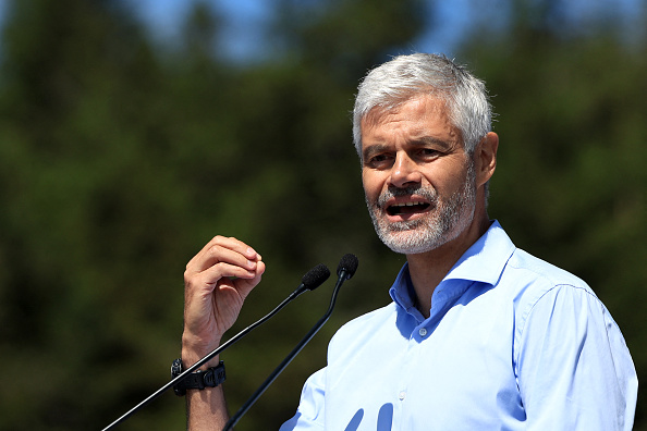 Le président du groupe « Droite Républicaine »  Laurent Wauquiez. (EMMANUEL DUNAND/AFP via Getty Images)