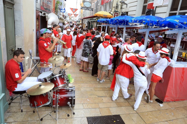 Les fêtes de Dax, le 14 août 2014. (Photo NICOLAS TUCAT/AFP via Getty Images)