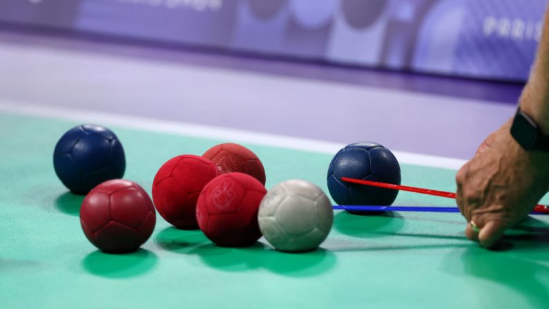 Aurélie Aubert, qui participe à ses premiers Jeux paralympiques, s'est qualifiée dimanche pour la finale de la boccia dans sa catégorie BC1 et est donc assurée d'avoir au moins l'argent. (Photo : Alex Davidson/Getty Images)