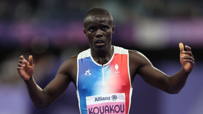 Champion paralympique en titre du 400m T20, Charles-Antoine Kouakou n'a pas réitéré sa performance, seulement huitième mardi à Paris. (Photo : Naomi Baker/Getty Images)