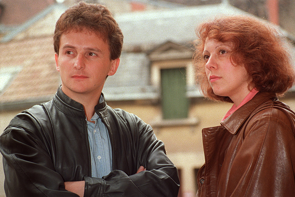 Jean-Marie et Christine Villemin, les parents du petit Gregory, arrivant au palais de justice de Dijon, le 4 juillet 1989. (Photo GERARD CERLES/AFP via Getty Images)