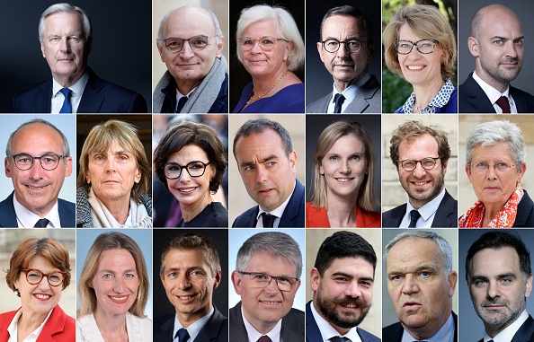 Emmanuel Macron a nommé samedi les 39 membres du gouvernement de Michel Barnier. (Photo by -/AFP/ASSEMBLEE NATIONALE/AFP via Getty Images)