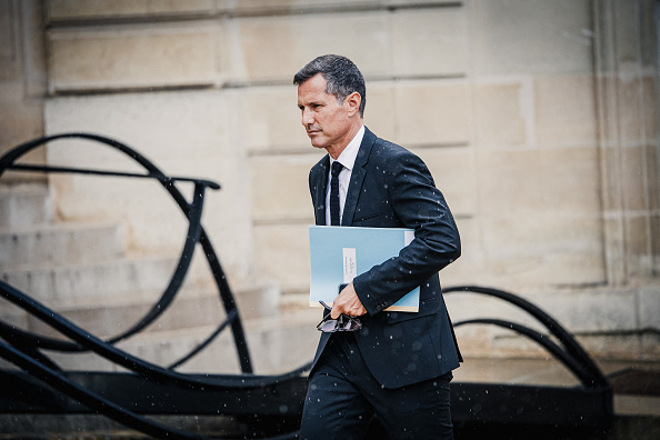 Le ministre délégué à la Sécurité quotidienne, Nicolas Daragon au palais présidentiel de l'Élysée, le 23 septembre 2024. (AMAURY CORNU/Hans Lucas/AFP via Getty Images)