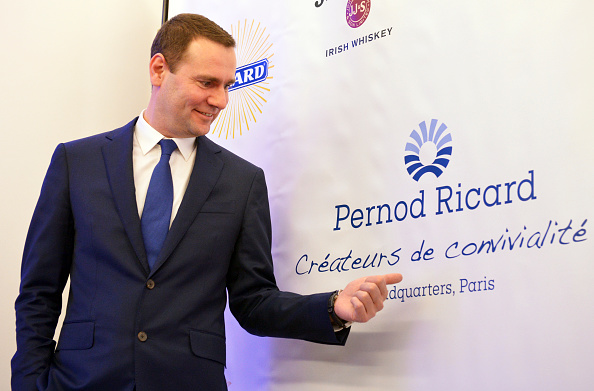 Alexandre Ricard, PDG du groupe français de boissons distillées Pernod Ricard.  (ERIC PIERMONT/AFP via Getty Images)