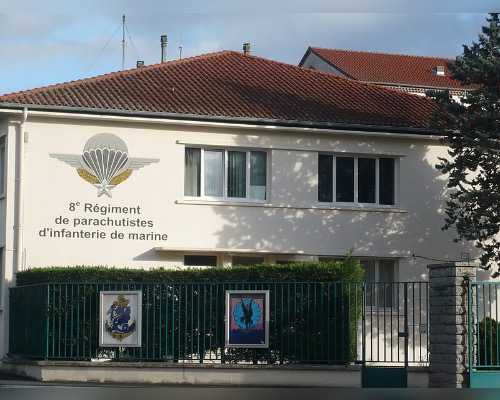 Entrée du 8e RPIMa à Castres dans le département français du Tarn. (Photo : Roudière/Wikimédia)