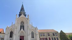 Pas-de-Calais : l’église de l’Immaculée-Conception de Saint-Omer en feu, le clocher s’est effondré