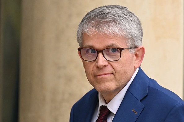 Le nouveau ministre de l'Enseignement supérieur Patrick Hetzel. (BERTRAND GUAY/AFP via Getty Images)