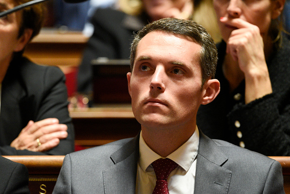 Le ministre délégué chargé de la Réussite scolaire Alexandre Portier. (MAGALI COHEN/Hans Lucas/AFP via Getty Images)