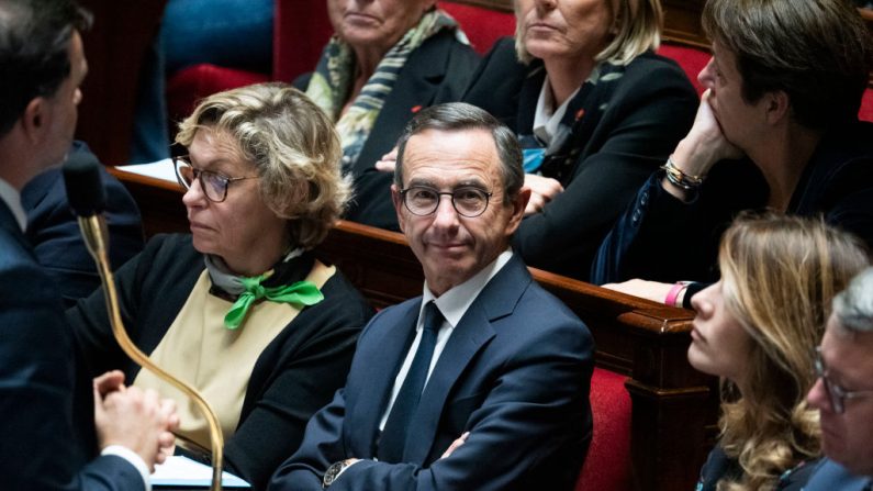 Bruno Retailleau, à l'Assemblée nationale, le 15 octobre 2024. (Photo : MAGALI COHEN/Hans Lucas/AFP via Getty Images)