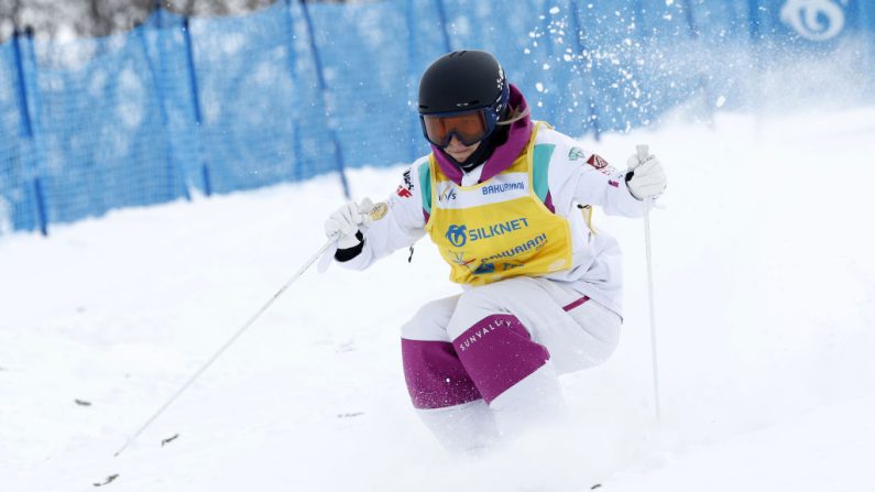 La championne olympique 2018 et quintuple championne du monde de ski de bosses Perrine Laffont va faire son retour à la compétition l'hiver qui arrive, après une pause d'une saison. (Photo : Alexis Boichard/Agence Zoom/Getty Images)