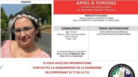 Dordogne : un appel à témoins lancé pour retrouver Amandine, une jeune femme de 29 ans