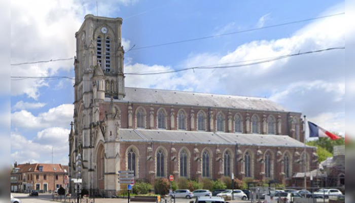 L'église Saint-Vaast à Wambrechies (Nord). (Capture d’écran Google Maps)